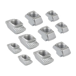 Nakrętka młoteczkowa - wpust T M3 do profili aluminiowych 2020 - 10 szt - TSLOT, T-NUT, TNUT