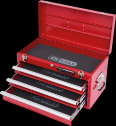 891.0003 Tool chest with 3 drawers - red, L 508 x H 255 x W 303 mm