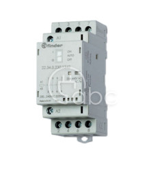 Stycznik instalacyjny 24 V DC/AC, 2xNO + 2xNC, mechaniczny wskaźnik...