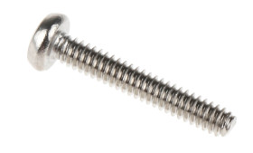 Śruby maszynowe M1.6 łeb z łbem walcowym soczewkowym Stal nierdzewna długość 10.0mm skok 0.35mm