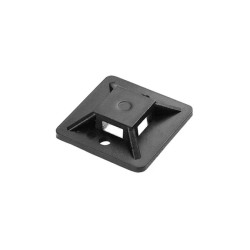 Uchyt opaski kablowej, samoprzylepny, 30x30 mm, czarny, 50 sztuk,OR-AE-13203/50