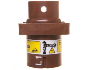 Obudowa gniazda pulpitowa EPIC POWERLOCK A6 C L1 brązowa BP M12 44420228