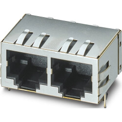 Socket, RJ45, 8 pole, 8P8C, PCB connection, through hole, 1149855