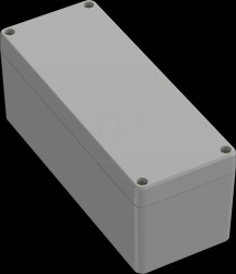 6U07190808119 Industrial housing, 191.8 x 75.1 x 75.3mm, IP66/IP68, light gray