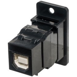TUK Ltd KCUABBpm USB2 A f to B f ReversIble Low Profile Panel Mount Adaptor