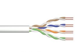 Przewód U/UTP kat.5e miedź ECA Szary [1mb]