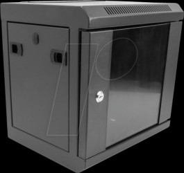 43417 10" network cabinet, 6 U, black