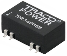DC converter, 18-36 VDC, 3 W, 2 outputs, ±12 VDC, 83 % efficiency, TDR 3-2422SM