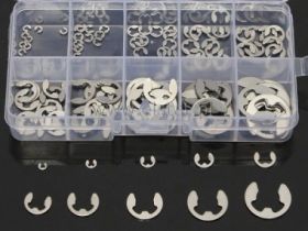 Zestaw zawleczek; seger; od 1.5 do 10mm; 120szt.