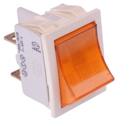 2641LH/2A713900L220V APEM 220V Orange illuminated On-Off Industrial Rocker Switch DPST 16A