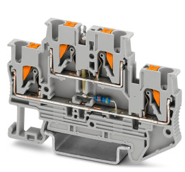 Dwurzędowa złączka szynowa Phoenix Contact 26 → 12AWGWciskane PTTB 2.5-LA 230 20A 500 V