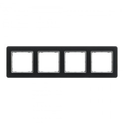Ramka 4-krotna, szkło przydymione, efekt szkła, Sedna Elements SDD362804