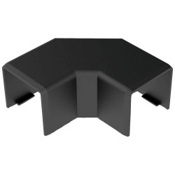 KOPOS 8623_FB Small Angle Bracket 20x20mm Black For Low Voltage Cables
