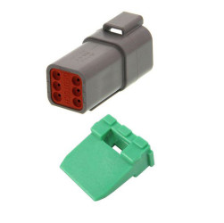Złącze samochodowe 6-pinowe TE Connectivity 3-rzędowe Wtyk 13A DT Przewód Złącze