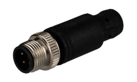 Złącze wielostykowe przemysłowe M12 Wtyczka RS PRO