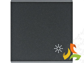 LUMINA Klawisz z symbolem "światło" czarny WL6023 HAGER