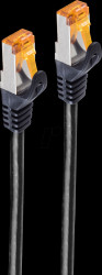 BS08-26105 Patch cable, Cat. 6a S/FTP, outdoor, black, 25.0 m