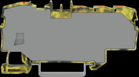 2206-8031/000-053 Distribution terminal 1x 6 mm² / 6x 1.5 mm², dark gray-yellow