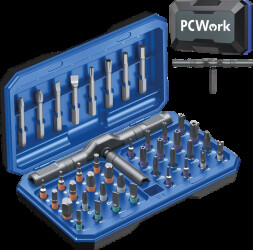 08K Toolkit, ratchet and bit set, 42 pieces