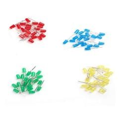 Zestaw 200szt diod LED 5mm matowych