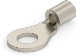Uninsulated ring cable lug, 0.26-1.65 mm², AWG 22 to 16, 3.68 mm, M3.5, metal, 323219