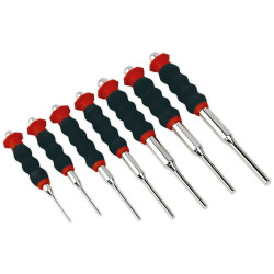 Sealey AK9131 Sheathed Parallel Pin Punch Set 7pc 2-8mm