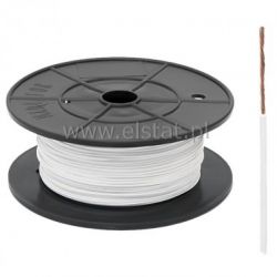 FLRY 0,22 przewody samochodowe białe, linka
