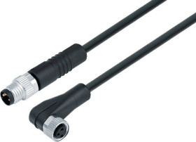 binder 77 3408 3405 50003-0060-20 Złącze konfekcjonowane czujnika/aktuatora złącze męskie proste, złącze żeńskie kątowe