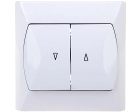 AKCENT Łącznik żaluzjowy biały ŁP-7A/00