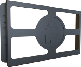 Document holder, ABS, (L x W x H x D) 229 x 229 x 152 x 19 mm, gray, for enclosure, PKT99