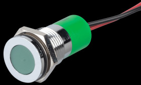 Q14F3CXXG12E Indicator LED, 12 V DC, 14 mm, wired, green/BrC
