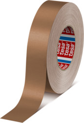 Fabric tape, 50 x 0.31 mm, acrylic coated fabric, brown, 50 m, 04651-00543-00