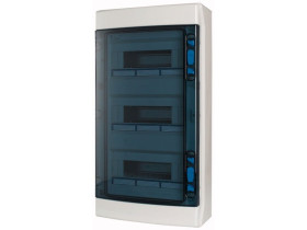 Rozdzielnica natynkowa 36 modułowa 3x12M drzwi transparentne IP65 IKA-3/36-ST 174199 EATON
