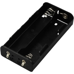 TRU COMPONENTS TC-13220500 Battery tray 4x C Solder lug 111x55x23mm Black