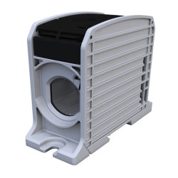 Złączka szynowa gwintowa Al/Cu STB 300 (87910) SIMBLOCK czarny 81301007