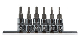 Zestaw nasadek rozmiar napędu 1/4 cala elementy: 6 RS PRO typ napędu Kwadratowy gniazdo 5/64 → 5/32"