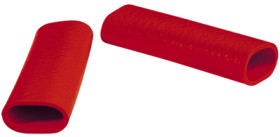 Protection and insulating grommet, inside Ø 12 mm, L 50 mm, red, PCR, -30 to 90 °C, 02010008007