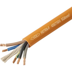 TRU COMPONENTS TC-13537028 Rubber flexible cable Orange 5G6 mm&#xB2; Per metre