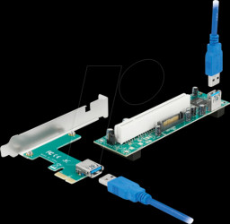 90065 PCIe x1 card converter &gt; 1 x internal PCI, riser, 60 cm cable