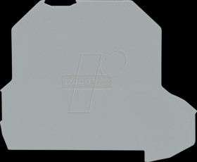 2002-2295 Partition wall, upstairs projecting, snap-on, 2 mm thick, gray