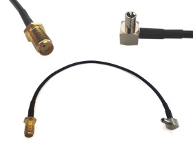 Adapter SMA F / TS9 20cm