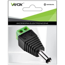 Wtyk DC 2,1/5,5 z szybkozłączem Vayox PAK. - 100szt.