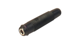 KUN-30 gniazdo bananowe na przewód 4m;m 16A; 30Vac / 60Vdc; czarny