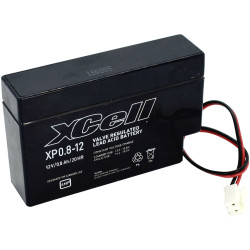 XCell XCEXP0.812JST Battery AGM 12V 0.8Ah VRLA JST Maintenance-Free