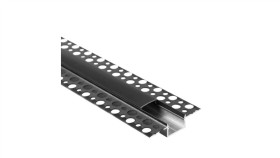 Profil Gps01 Podtynkowy Czarny + Klosz Czarny 1M