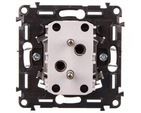 VALENA ALLURE Gniazdo podwójne 2X2P+Z z przesłonami 753095