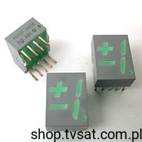 HDSP-5608 LED GREEN 7-SEGMENT THT HP