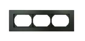 Ramka trzykrotna pozioma grafitowa