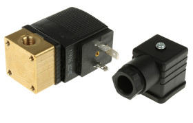 Zawór elektromagnetyczny 230 V AC Burkert 2-drogowy G 1/8 cala żeńskie 1/8cal NC