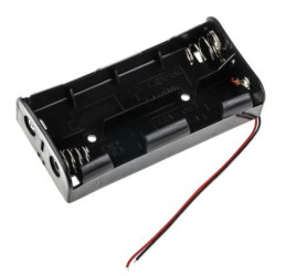 Uchwyt do baterii, x 4, montaż w obudowie